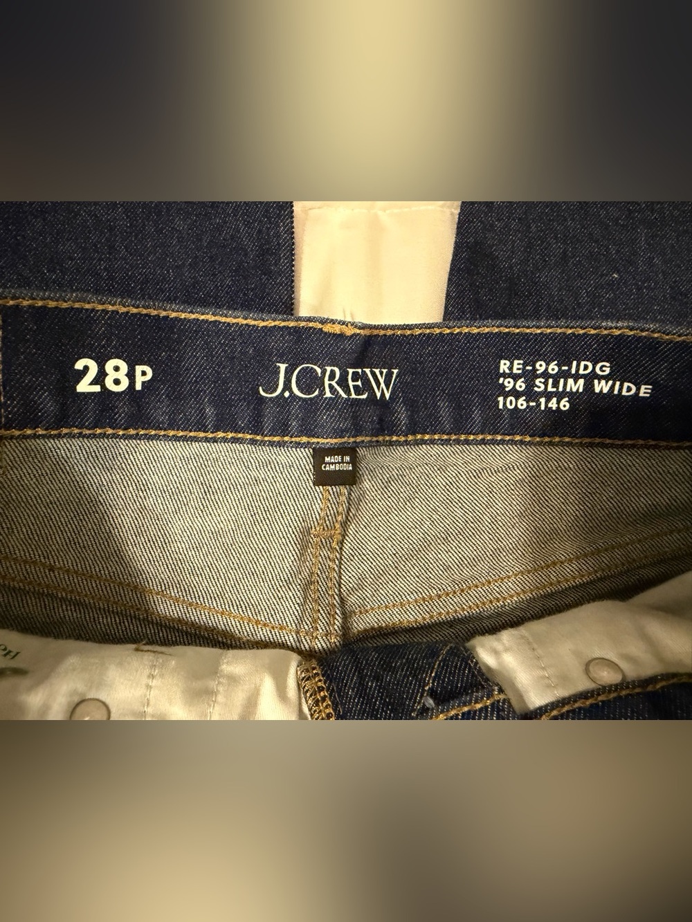 J. Crew woman’s  Dark Blue Slim Wide Jeans - 28P